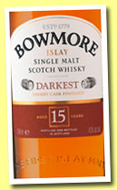 Bowmore 15 yo 'Darkest' (43%, OB, +/-2014)
