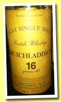 Bruichladdich 16 yo (43%, Duthie for Giorgio D’Ambrosio, +/-1985)