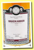 Bruichladdich 2002/2013 (55.2%, Malts of Scotland, bourbon barrel, cask #MoS 13026, 235 bottles)