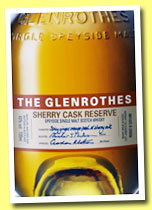 Glenrothes 'Sherry Cask Reserve’ (40%, OB, 2014)