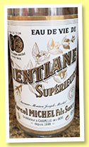 Eau de Vie de Gentiane Supérieure (45%, OB, Marcel Michel, Doubs, +/-2014) Eau de Vie de Gentiane Supérieure (45%, OB, Marcel Michel, Doubs, +/-2014)