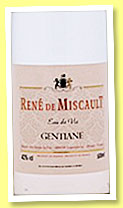 Eau de vie gentiane (43%, OB, René de Miscault, Alsace, +/-2010) Eau de vie gentiane (43%, OB, René de Miscault, Alsace, +/-2010)