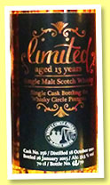 Limited 13 yo 2001/2015 (51.5%, Whisky Circle Pinzgau, Germany) Limited 13 yo 2001/2015 (51.5%, Whisky Circle Pinzgau, Germany)