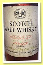 Mark IV (70° proof, Army & Navy Stores, blended malt, 1960s) Mark IV (70° proof, Army & Navy Stores, blended malt, 1960s)