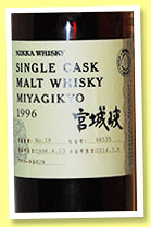 Miyagikyo 1996/2014 (62%, OB, warehouse #18, cask #66535) Miyagikyo 1996/2014 (62%, OB, warehouse #18, cask #66535)