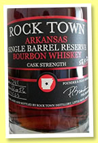 Rock Town 'Single Barrel Bourbon' (56.8%, OB, USA, Arkansas, barrel #241, +/-2015) Rock Town 'Single Barrel Bourbon' (56.8%, OB, USA, Arkansas, barrel #241, +/-2015)