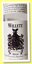 Willett 24 yo 1982 'Family Estate' (50%, OB, straight Kentucky bourbon, barrel #2007/31, 2007) Willett 24 yo 1982 'Family Estate' (50%, OB, straight Kentucky bourbon, barrel #2007/31, 2007)