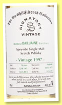 Dailuaine 16 yo 1997/2013 (46%, Signatory Vintage, Un-chillfiltered Collection, casks #10178-10179, 739 bottles) Dailuaine 16 yo 1997/2013 (46%, Signatory Vintage, Un-chillfiltered Collection, casks #10178-10179, 739 bottles)