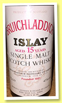 Bruichladdich 15 yo (43%, OB, Moon Import, 75cl, +/-1985) Bruichladdich 15 yo (43%, OB, Moon Import, 75cl, +/-1985)