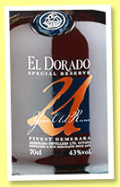 El Dorado 21 yo (43%, OB, Demerara, +/-2015) El Dorado 21 yo (43%, OB, Demerara, +/-2015)