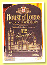 House of Lords 12 yo (40%, OB, blend, France, +/-1980) House of Lords 12 yo (40%, OB, blend, France, +/-1980)