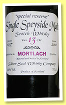 Mortlach 13 yo 1997/2010 (46%, Silver Seal, 270 bottles) Mortlach 13 yo 1997/2010 (46%, Silver Seal, 270 bottles)