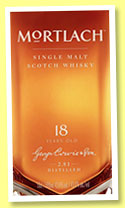 Mortlach 18 yo (43.4%, OB, 50cl, +/-2015) Mortlach 18 yo (43.4%, OB, 50cl, +/-2015)