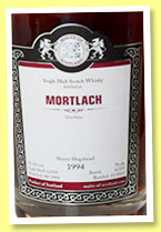 Mortlach 1994/2012 (55.2%, Malts of Scotland, sherry hogshead, cask #MoS 12059, 235 bottles) Mortlach 1994/2012 (55.2%, Malts of Scotland, sherry hogshead, cask #MoS 12059, 235 bottles)