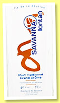 Savanna ‘Lontan’ (40%, OB, La Réunion, white, grand arôme, +/-2015) Savanna ‘Lontan’ (40%, OB, La Réunion, white, grand arôme, +/-2015)