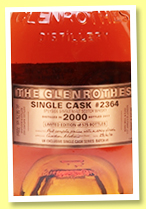 Glenrothes 2000/2017 (58.7%, OB, for the U.K., sherry, cask # 2364) Glenrothes 2000/2017 (58.7%, OB, for the U.K., sherry, cask # 2364)