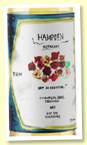 Hampden 17 yo 2000/2018 (52%, Thompson Brothers / Bar Tre Hiroshima, Jamaica, 220 bottles) Hampden 17 yo 2000/2018 (52%, Thompson Brothers / Bar Tre Hiroshima, Jamaica, 220 bottles)
