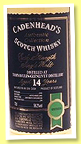 Tamnavulin-Glenlivet 14 yo 1992/2006 (58.2%, Cadenhead, Authentic Collection, bourbon hogshead, 258 bottles) Tamnavulin-Glenlivet 14 yo 1992/2006 (58.2%, Cadenhead, Authentic Collection, bourbon hogshead, 258 bottles)