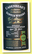 Tamnavulin-Glenlivet 25 yo 1992/2017 (52.9%, Cadenhead, Authentic Collection, bourbon hogshead, 216 bottles) Tamnavulin-Glenlivet 25 yo 1992/2017 (52.9%, Cadenhead, Authentic Collection, bourbon hogshead, 216 bottles)