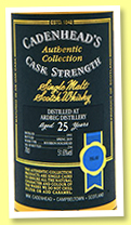 Ardbeg 25 yo 1993/2019 (51.6%, Cadenhead, Authentic Collection, bourbon hogshead, 216 bottles) Ardbeg 25 yo 1993/2019 (51.6%, Cadenhead, Authentic Collection, bourbon hogshead, 216 bottles)