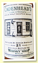 Arran 21 yo 1995/2017 (49.5%, Cadenhead 175th for Berlin Shop, hogshead, 270 bottles) Arran 21 yo 1995/2017 (49.5%, Cadenhead 175th for Berlin Shop, hogshead, 270 bottles)