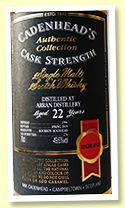 Arran 22 yo 1996/2019 (49.6%, Cadenhead Authentic Collection, hogshead, 276 bottles) Arran 22 yo 1996/2019 (49.6%, Cadenhead Authentic Collection, hogshead, 276 bottles)