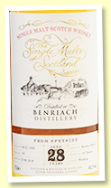 Benriach 28 yo 1990/2018 (48.2%, Elixir Distillers ‘Single Malts Of Scotland’, cask #141, bourbon barrel, 107 bottles) Benriach 28 yo 1990/2018 (48.2%, Elixir Distillers ‘Single Malts Of Scotland’, cask #141, bourbon barrel, 107 bottles)
