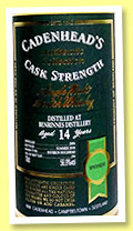 Benrinnes 14 yo 2004/2018 (56.9%, Cadenhead, Authentic Collection, bourbon hogshead, 294 bottles) Benrinnes 14 yo 2004/2018 (56.9%, Cadenhead, Authentic Collection, bourbon hogshead, 294 bottles)