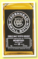 Benrinnes 18 yo 2000/2019 (57.5%, Cadenhead, Small Batch, 546 bottles) Benrinnes 18 yo 2000/2019 (57.5%, Cadenhead, Small Batch, 546 bottles)