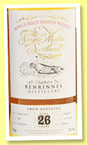 Benrinnes 26 yo 1991/2018 (49.2%, The Single Malts of Scotland, cask #509, 165 bottles) Benrinnes 26 yo 1991/2018 (49.2%, The Single Malts of Scotland, cask #509, 165 bottles)