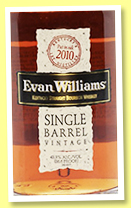Evan Williams 2010/2018 'Single Barrel' (43.3%, OB, Kentucky Straight Bourbon Whiskey) Evan Williams 2010/2018 'Single Barrel' (43.3%, OB, Kentucky Straight Bourbon Whiskey)