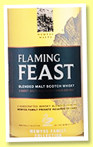 Flaming Feast (46%, Wemyss Malts, blended malt, batch 2018/04, 6000 bottles, 2019) Flaming Feast (46%, Wemyss Malts, blended malt, batch 2018/04, 6000 bottles, 2019)