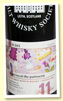 Glen Grant 11 yo 2007/2019 (60.9%, Scotch Malt Whisky Society, #9.161 ‘Cream tea at the patisserie’ for Spirit Of Speyside 2019, 2nd fill bourbon barrel, 228 bottles) Glen Grant 11 yo 2007/2019 (60.9%, Scotch Malt Whisky Society, #9.161 ‘Cream tea at the patisserie’ for Spirit Of Speyside 2019, 2nd fill bourbon barrel, 228 bottles)