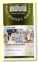 Glen Scotia 10 yo 2008/2019 (58.0%, Scotch Malt Whisky Society, #93.108 ‘Earthy and masculine’ for Campbeltown Malts Festival 2019, 1st fill bourbon barrel, 222 bottles) Glen Scotia 10 yo 2008/2019 (58.0%, Scotch Malt Whisky Society, #93.108 ‘Earthy and masculine’ for Campbeltown Malts Festival 2019, 1st fill bourbon barrel, 222 bottles)
