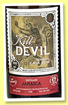 Hampden 17 yo 2001/2019 (58.8%, Hunter Laing, Kill Devil for The Whisky Barrel, Jamaica, 288 bottles) Hampden 17 yo 2001/2019 (58.8%, Hunter Laing, Kill Devil for The Whisky Barrel, Jamaica, 288 bottles)