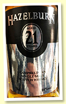 Hazelburn 21yo 1997/2019 (46%, OB for Campbeltown Malts Festival, refill sherry hogshead, 222 bottles) Hazelburn 21yo 1997/2019 (46%, OB for Campbeltown Malts Festival, refill sherry hogshead, 222 bottles)