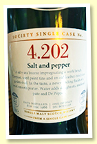 Highland Park 27 yo 1986 (45.1%, SMWS 4.202 ‘Salt and pepper’, refill hogshead, 261 bottles) Highland Park 27 yo 1986 (45.1%, SMWS 4.202 ‘Salt and pepper’, refill hogshead, 261 bottles)