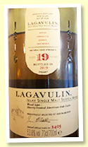 Lagavulin 19 yo (53.8%, OB Feis Ile 2019, sherry-treated American oak casks, 6000 bottles) Lagavulin 19 yo (53.8%, OB Feis Ile 2019, sherry-treated American oak casks, 6000 bottles)