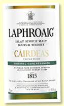 Laphroaig Càirdeas Triple Wood Cask Strength (59.5%, OB, Feis Ile 2019, 36,000 bottles) Laphroaig Càirdeas Triple Wood Cask Strength (59.5%, OB, Feis Ile 2019, 36,000 bottles)