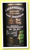 Tamnavulin-Glenlivet 26 yo 1992/2018 (51.3%, Cadenhead, Authentic Collection, bourbon hogshead, 234 bottles) Tamnavulin-Glenlivet 26 yo 1992/2018 (51.3%, Cadenhead, Authentic Collection, bourbon hogshead, 234 bottles)
