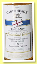 The English Whisky Co. 8 yo 2010/2019 (64.9%, Cadenhead, World Whiskies, hogshead, 204 bottles) The English Whisky Co. 8 yo 2010/2019 (64.9%, Cadenhead, World Whiskies, hogshead, 204 bottles)