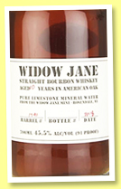 Widow Jane 10 yo (45.5%, OB, Straight Bourbon Whiskey, cask #1791, 2018) Widow Jane 10 yo (45.5%, OB, Straight Bourbon Whiskey, cask #1791, 2018)