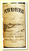 Ardbeg NAS / 10yo? (80 proof, OB, -/+ 1970) Ardbeg NAS / 10yo? (80 proof, OB, -/+ 1970)