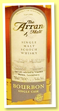 Arran 1999/2012 (56.5%, OB for Vinotek Massen, Luxemburg, bourbon, cask #85, 204 bottles) Arran 1999/2012 (56.5%, OB for Vinotek Massen, Luxemburg, bourbon, cask #85, 204 bottles)