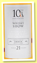 Arran 21 yo 1996/2018 (50.2%, The Whisky Exchange, The Whisky Show 10th Anniversary, 217 bottles) Arran 21 yo 1996/2018 (50.2%, The Whisky Exchange, The Whisky Show 10th Anniversary, 217 bottles)