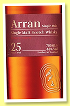 Arran 25 yo 1995/2020 (46%, OB, 3000 bottles) Arran 25 yo 1995/2020 (46%, OB, 3000 bottles)