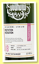Glen Moray 18 yo 2001/2020 (56.7%, Scotch Malt Whisky Society, 1st fill bourbon barrel, #35.265, 'Meditation Medication', 181 bottles) Glen Moray 18 yo 2001/2020 (56.7%, Scotch Malt Whisky Society, 1st fill bourbon barrel, #35.265, 'Meditation Medication', 181 bottles)