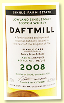 Daftmill 2008/2021 (57.6%, OB for Berry Bros & Rudd, cask #67, bourbon barrel, 223 bottles)
Daftmill 2008/2021 (57.6%, OB for Berry Bros & Rudd, cask #67, bourbon barrel, 223 bottles)