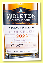 Midleton 'Very Rare 2022' (40%, OB, Ireland) Midleton 'Very Rare 2022' (40%, OB, Ireland)