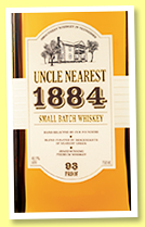 Uncle Nearest 1884 (46.5%, OB, USA, Tennessee whiskey, +/-2021) Uncle Nearest 1884 (46.5%, OB, USA, Tennessee whiskey, +/-2021)